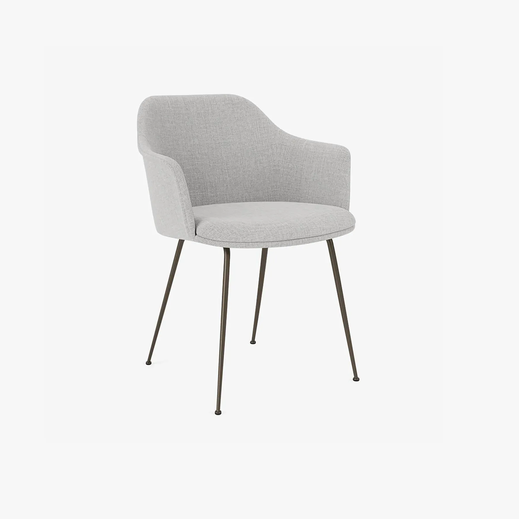 Upholstered Office Chair with Bronzed Base - Fabric image