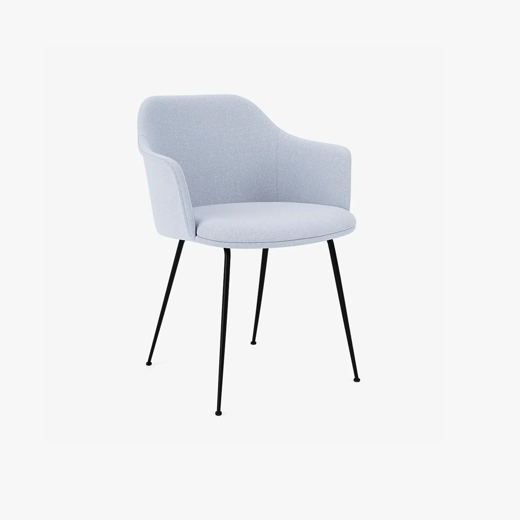 Upholstered Office Chair with Foam Cushion - Black