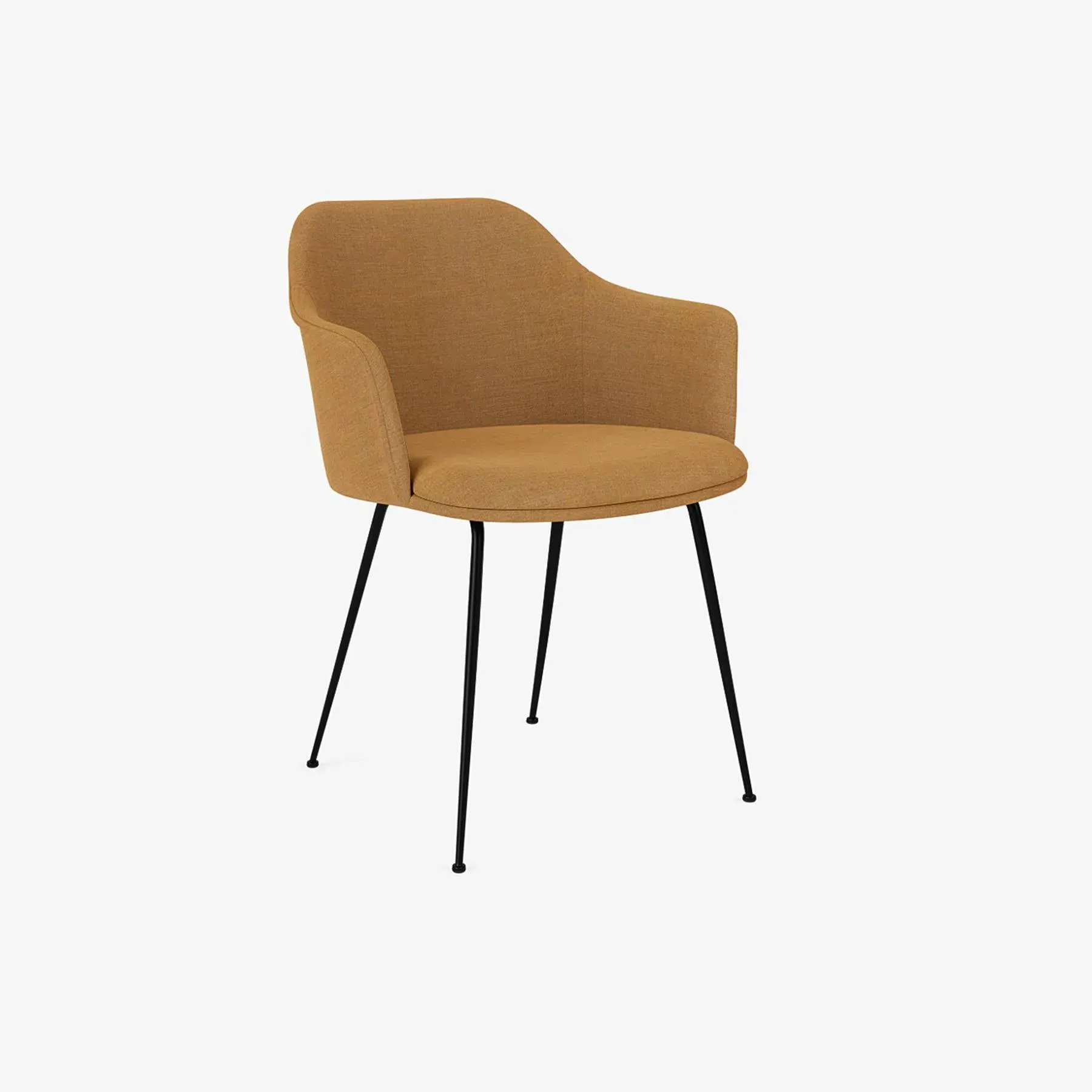 Upholstered Office Chair with Foam Cushion - Black