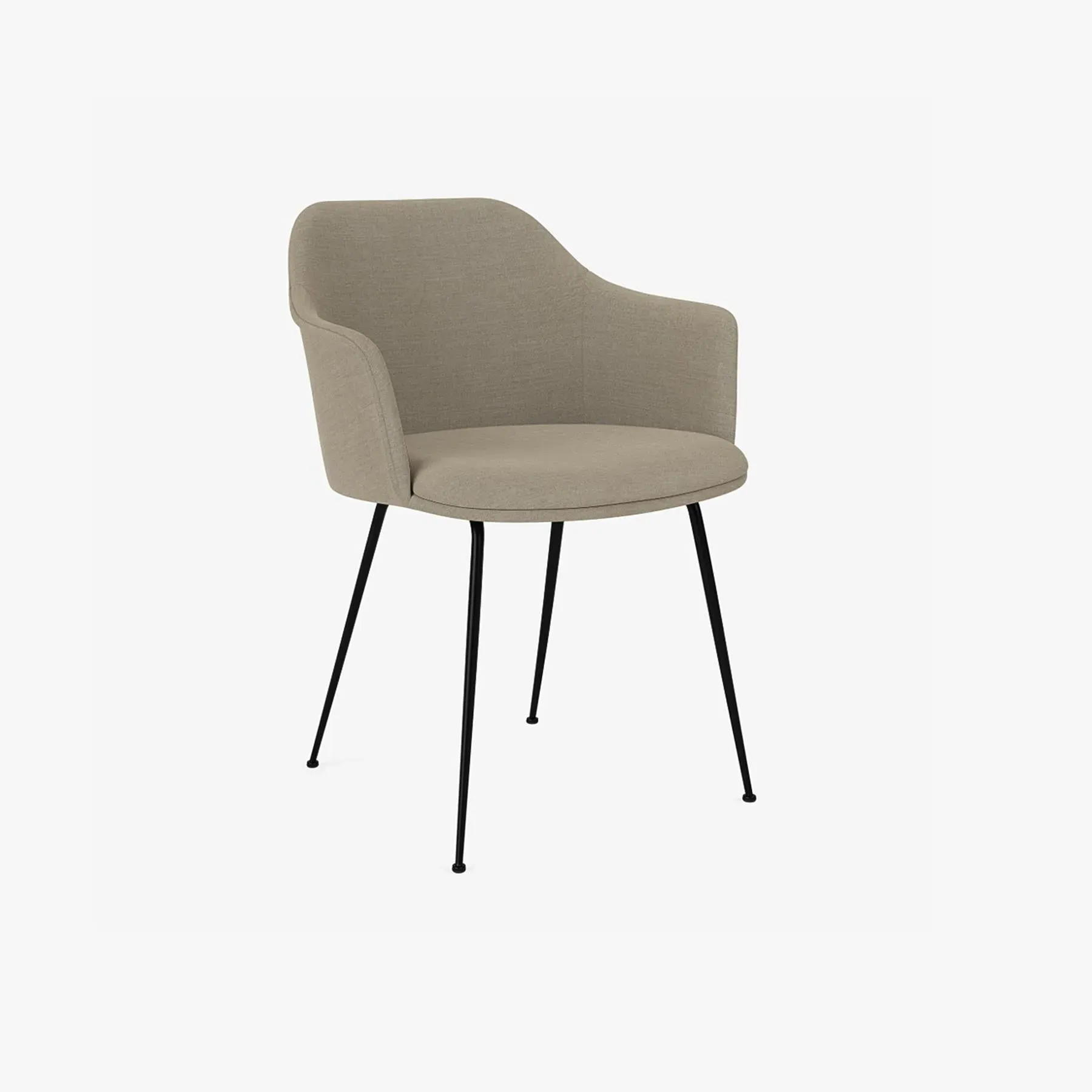 Upholstered Office Chair with Foam Cushion - Black