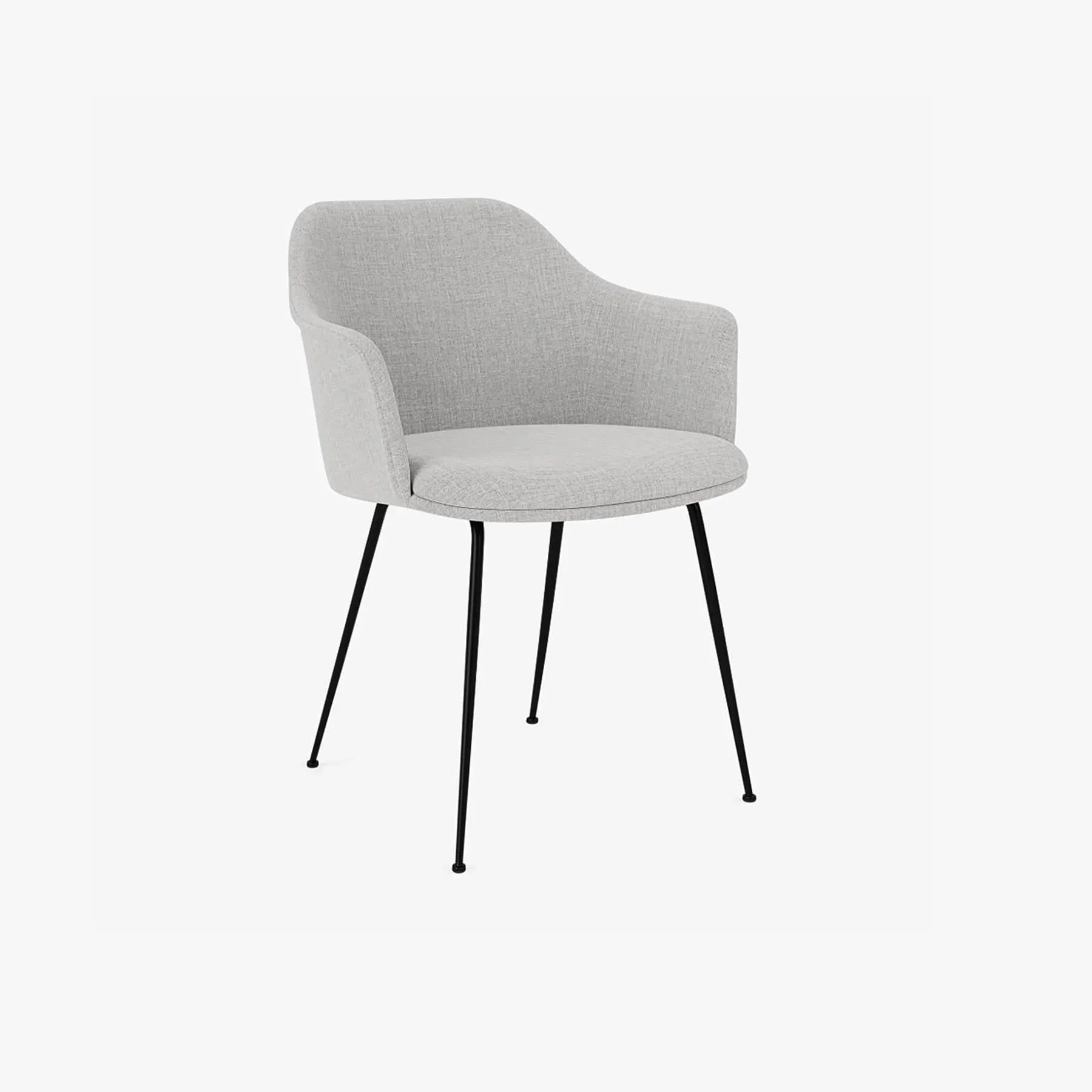 Upholstered Office Chair with Foam Cushion - Black image