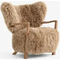 Wulff ADT2 Lounge Chair - Honey Sheepskin, Oiled Oak