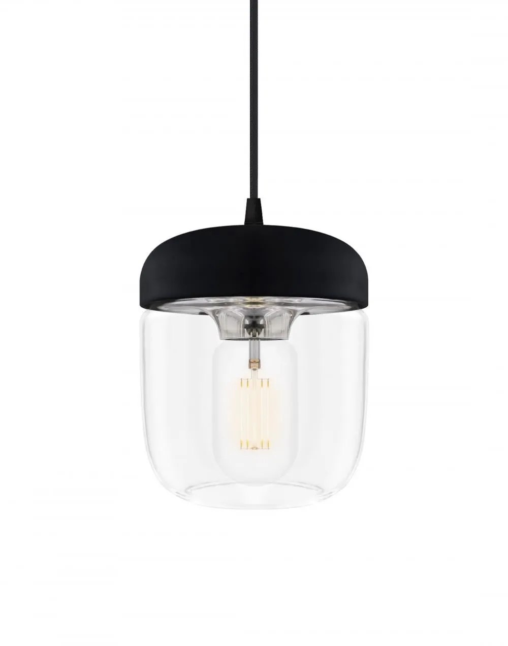 Acorn Pendant Light - Amber, Glass