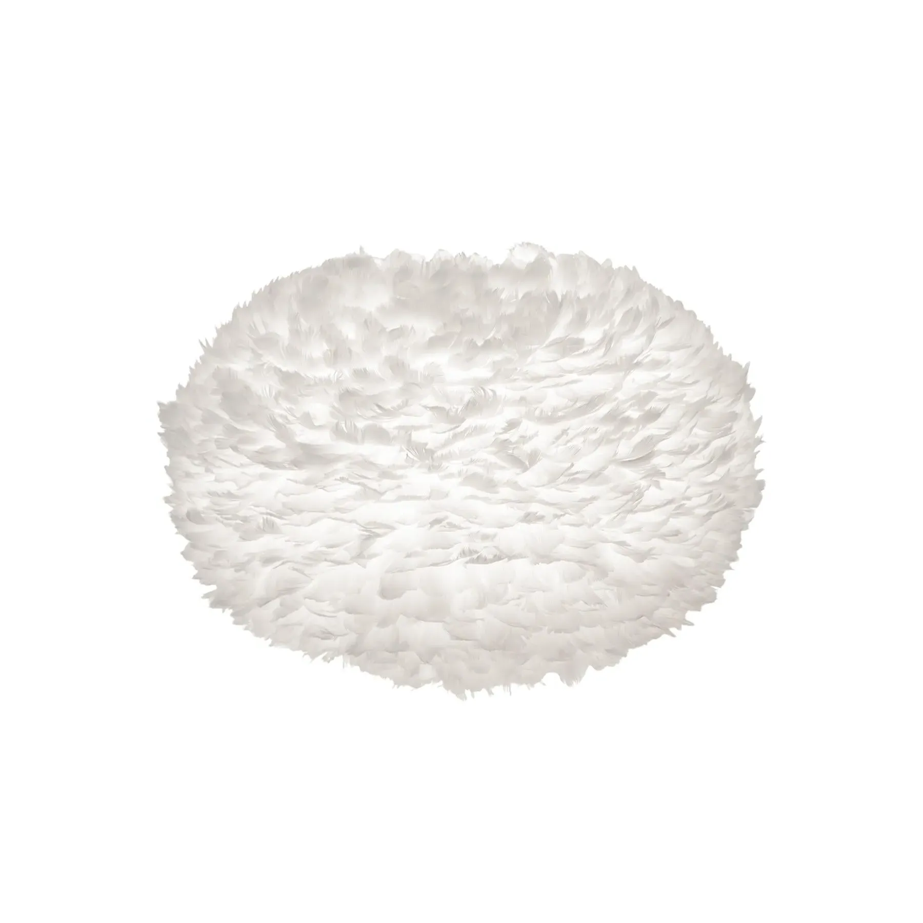 Extra Large Pendant Shade - White, Feather