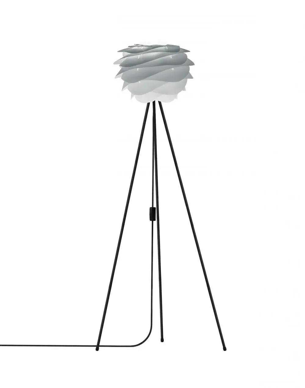 Floor Lamp with Wave Design - Grey