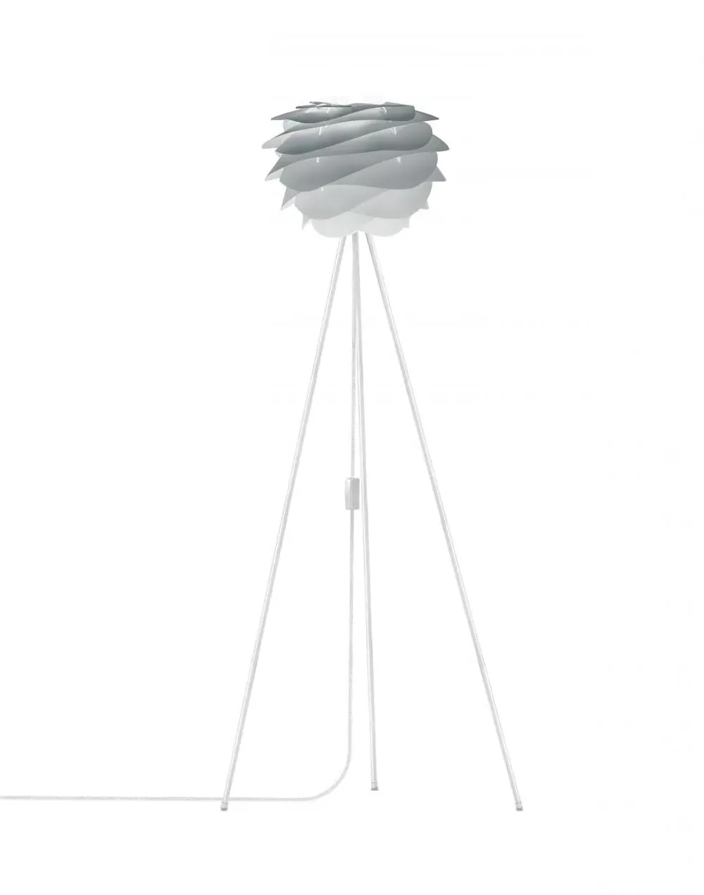 Floor Lamp with Wave Design - Grey