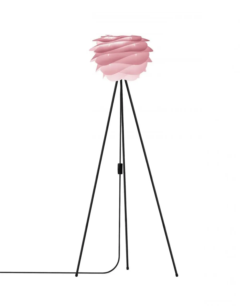 Floor Lamp with Wave Design - Pink