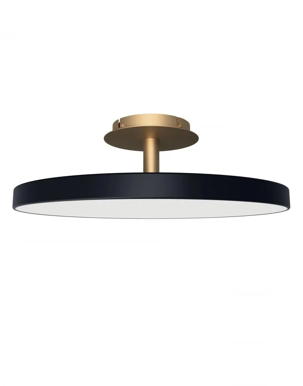 Large Ceiling Light with Uplight - Black, Brass