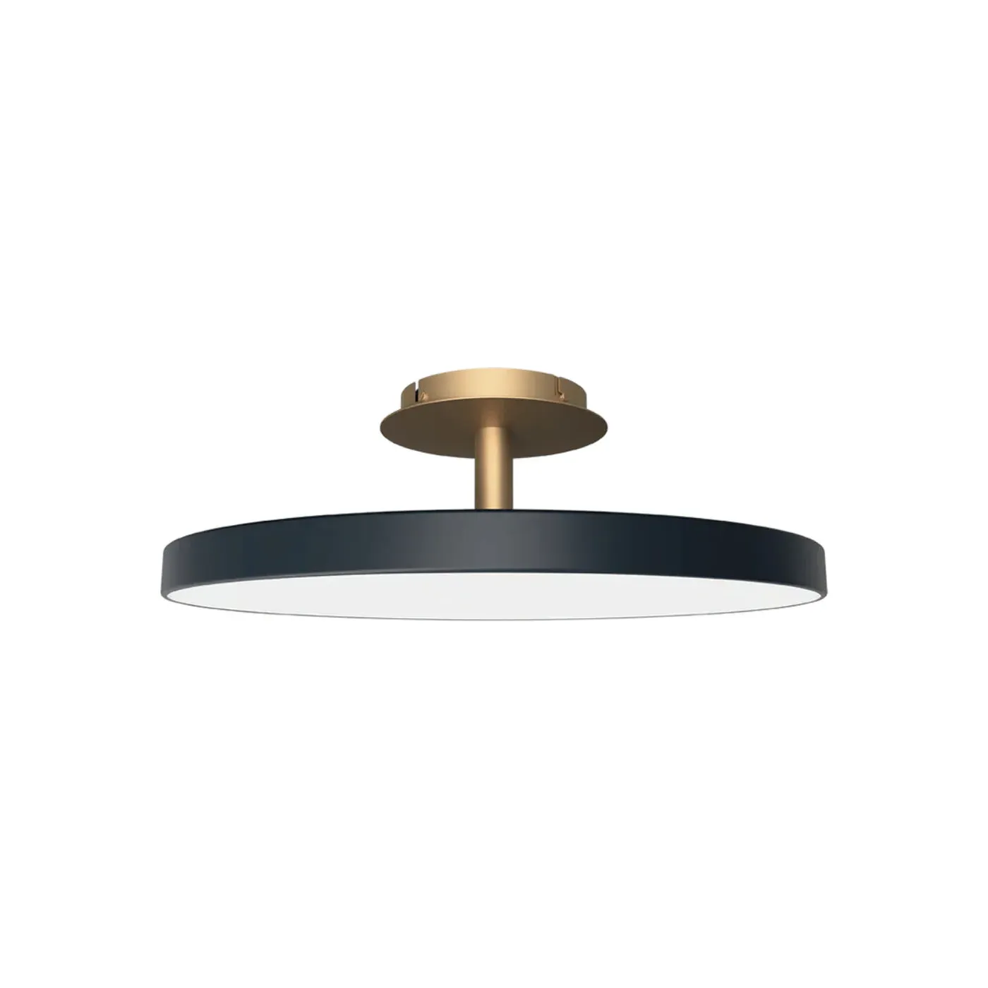 Medium Ceiling Light with Uplight - Anthracite, Brass image