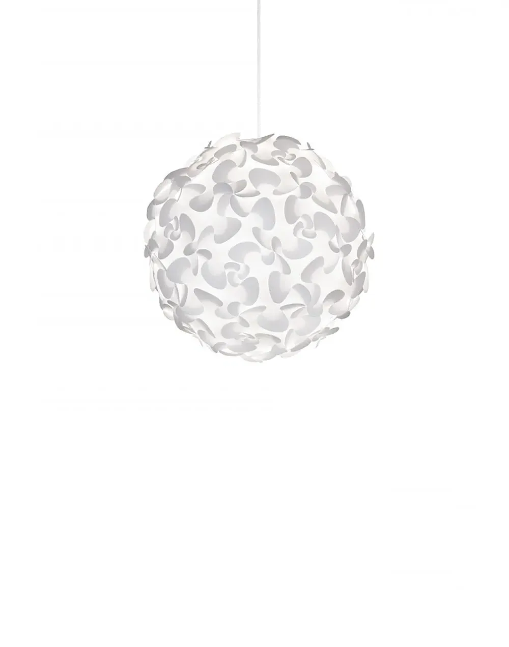 Medium Pendant Light Flower Design - Black