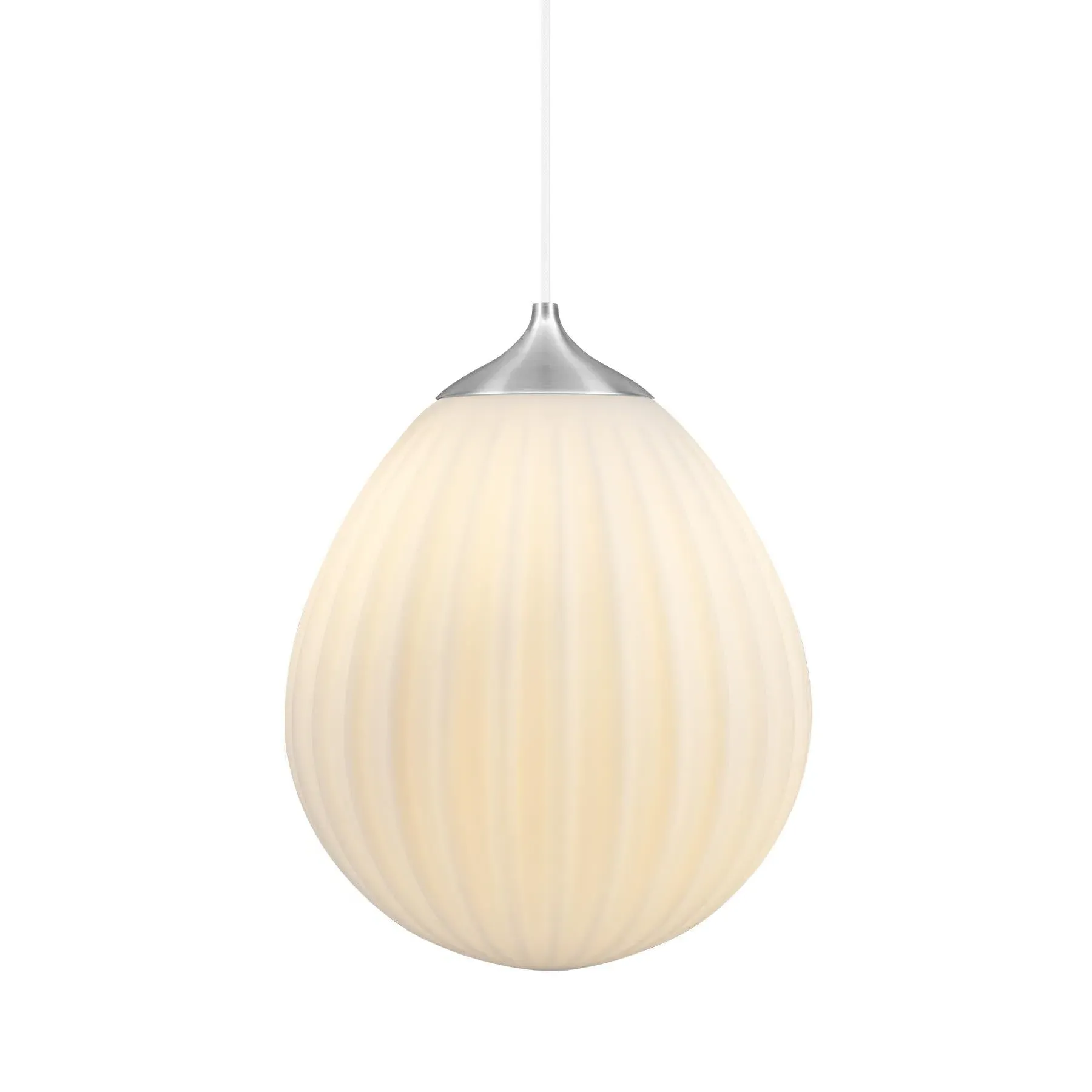 Medium Pendant Light - White, Steel