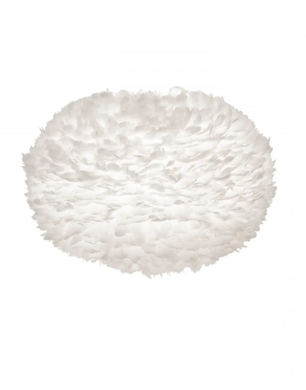 Medium Pendant Light with Feathers - Grey, Paper