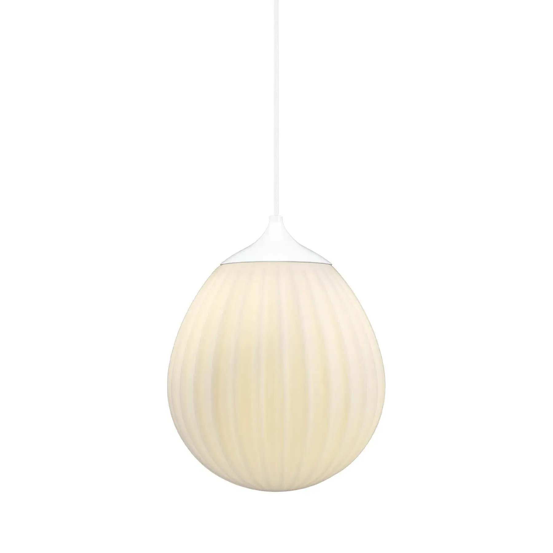 Mini Pendant Light - White, Opal Glass