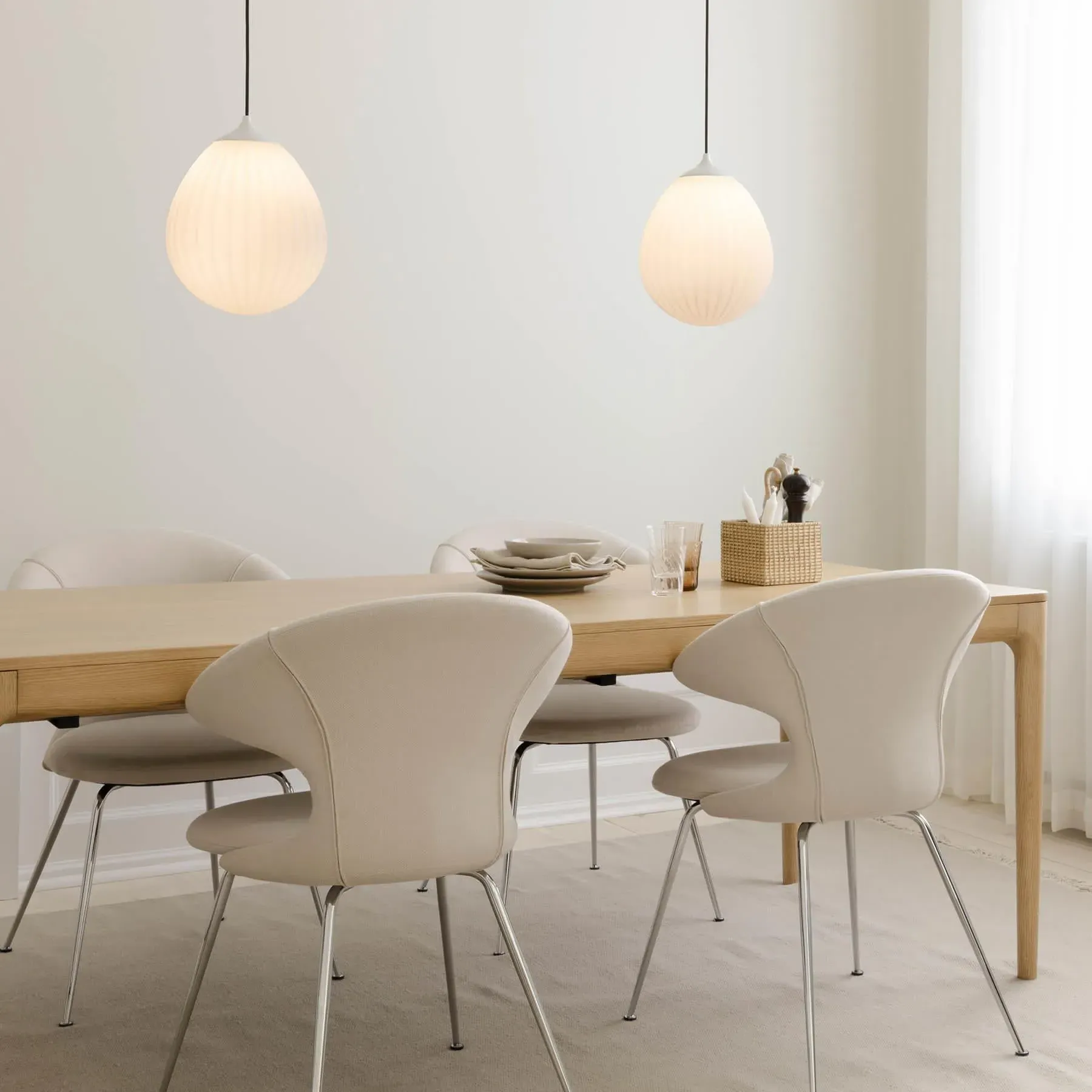 Mini Pendant Light - White, Steel