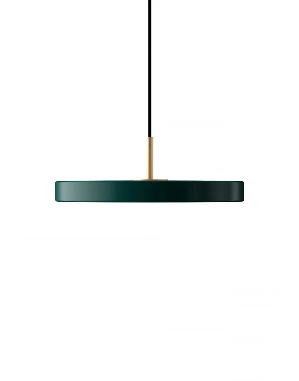 Mini Pendant Light with LED - Forest Green