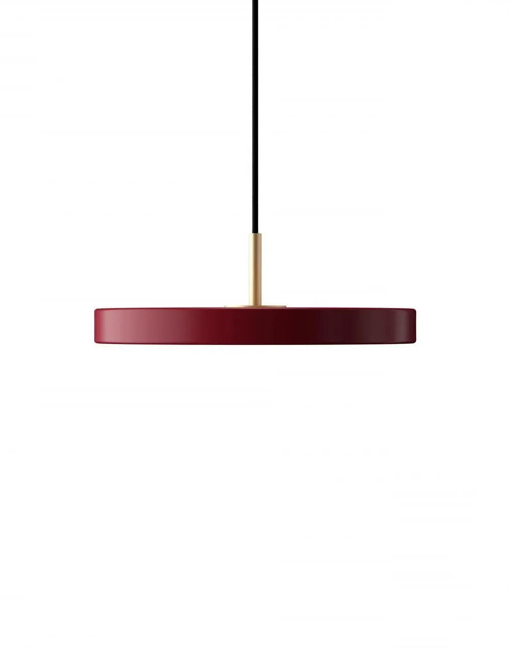 Mini Pendant Light with LED - Ruby Red