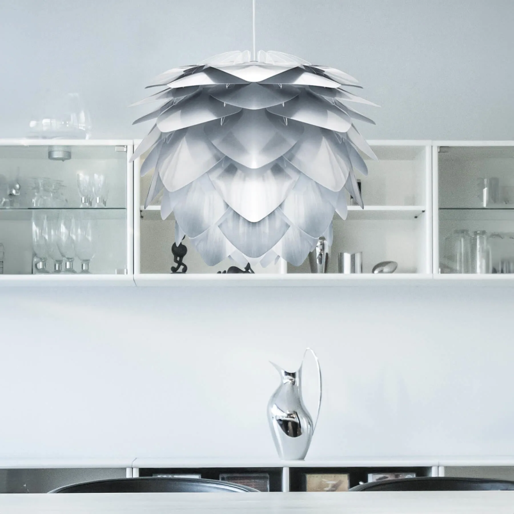 Mini Pendant Light with Triangular Blades - Copper