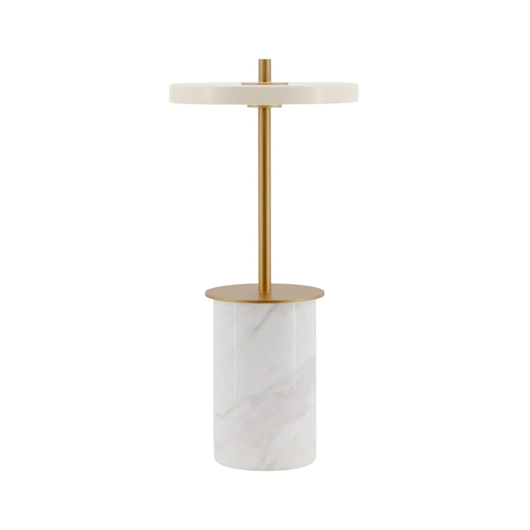 Mini Portable Table Lamp - Red, Marble