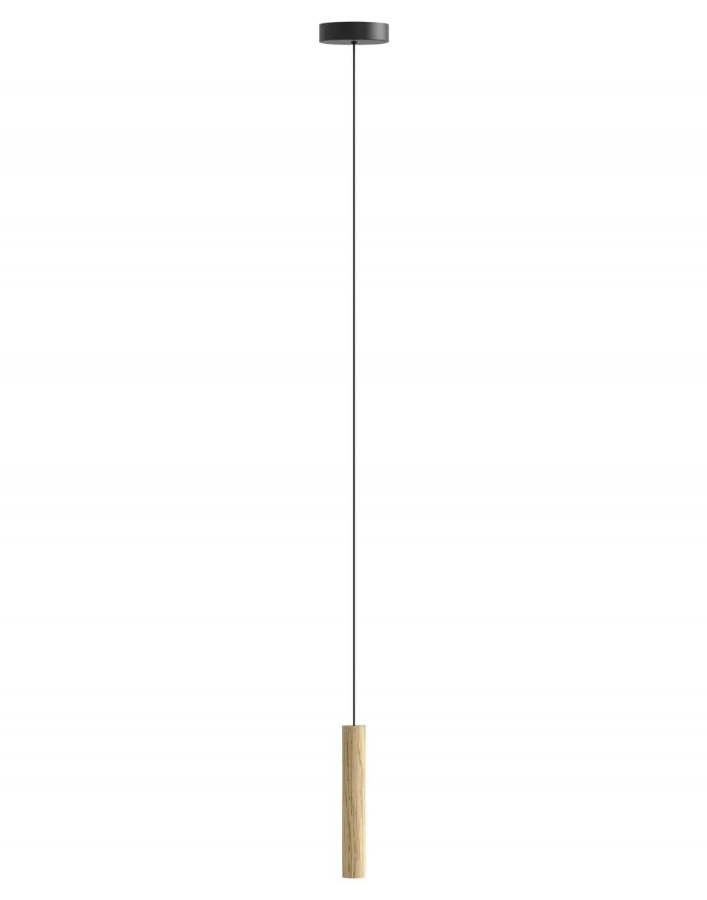 Pendant Light with LED - Oak, Solid Wood