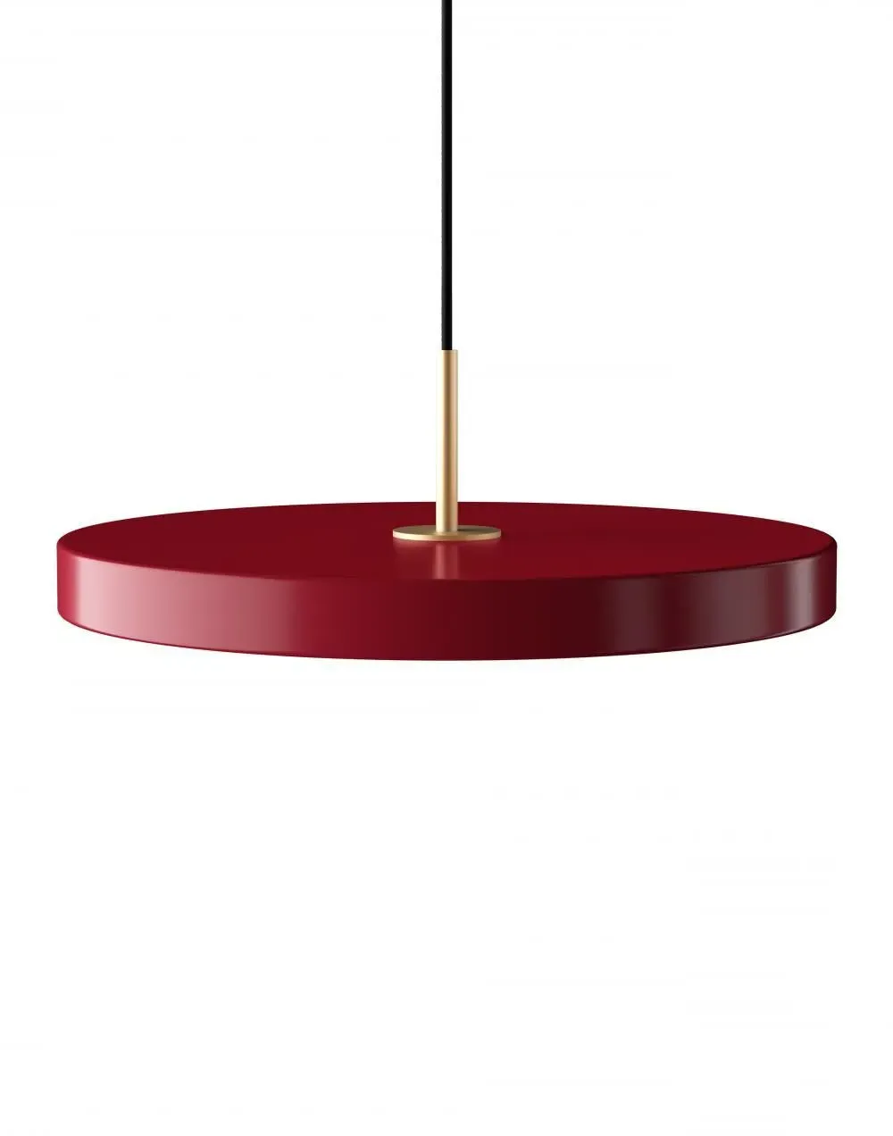 Pendant Light with LED - Ruby Red