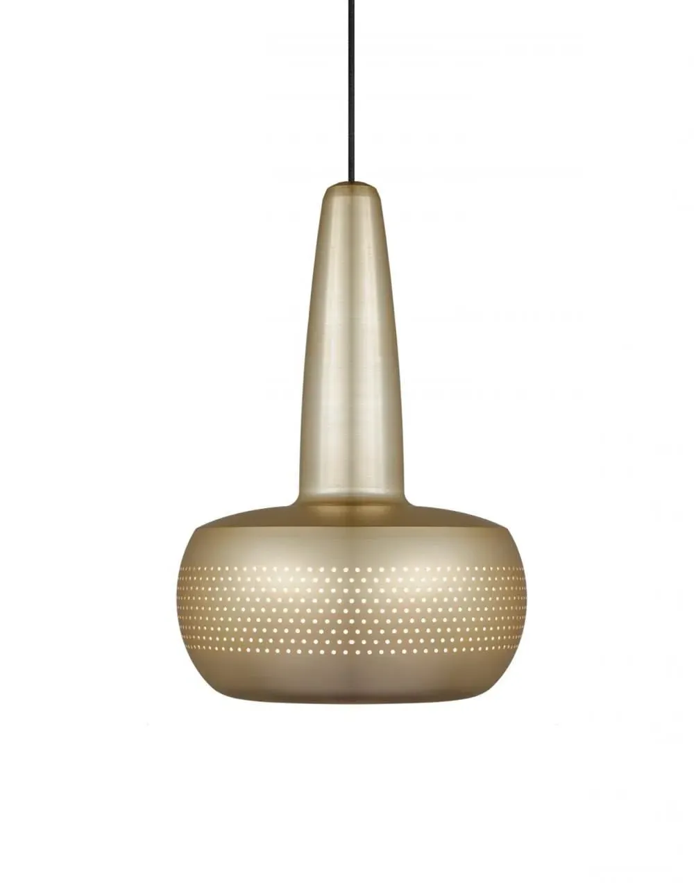 Pendant Light with Perforated Shade - Copper