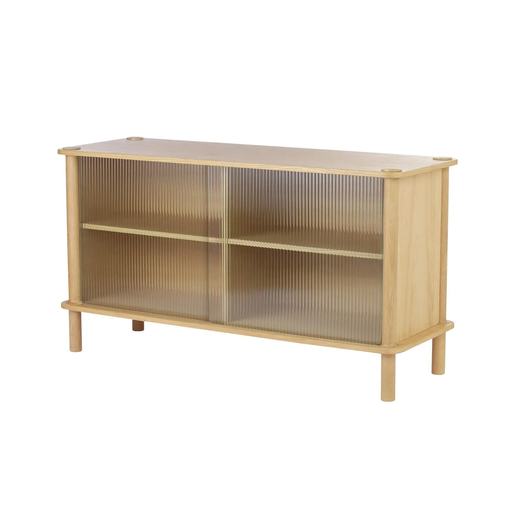 Sideboard with Glass Door - Dark Oak, Wood