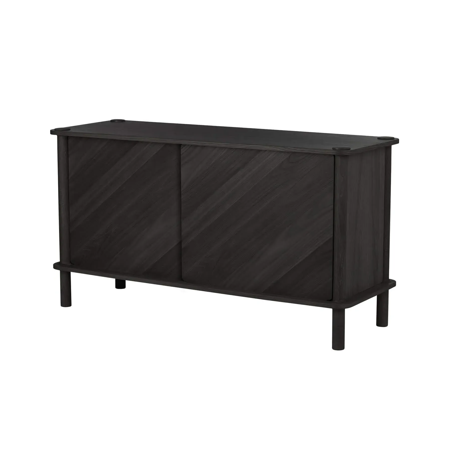 Sideboard with Oak Doors - Black Oak, Wood image