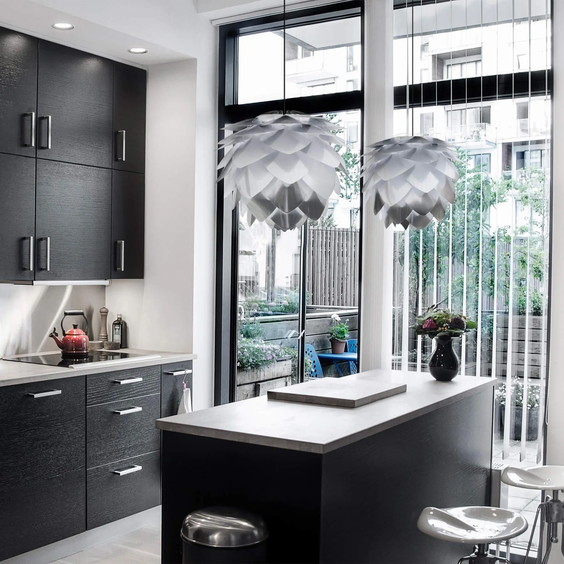 Silvia Medium Pendant Light - White