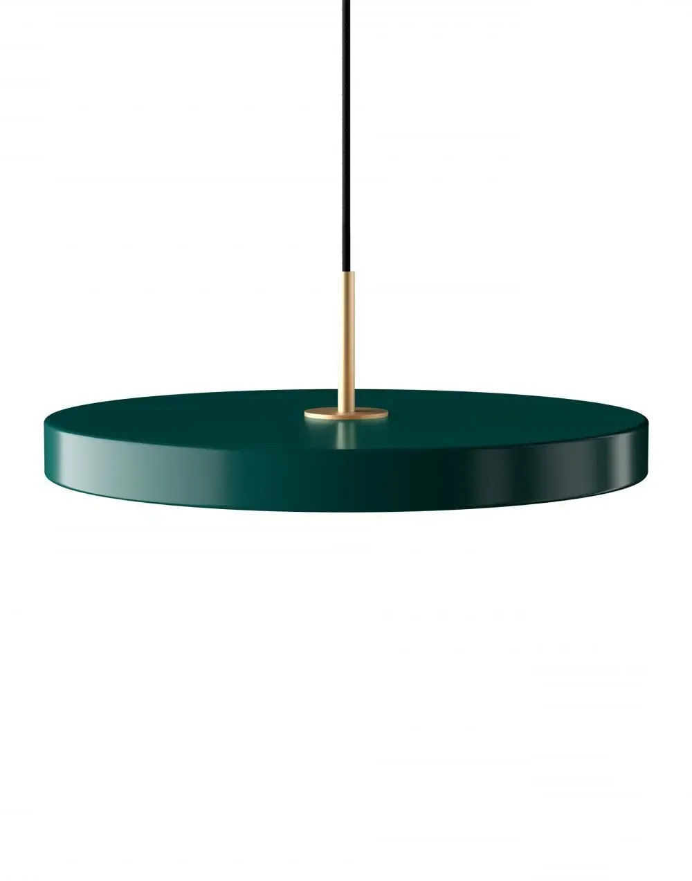 Standard Pendant Light with LED - Forest Green