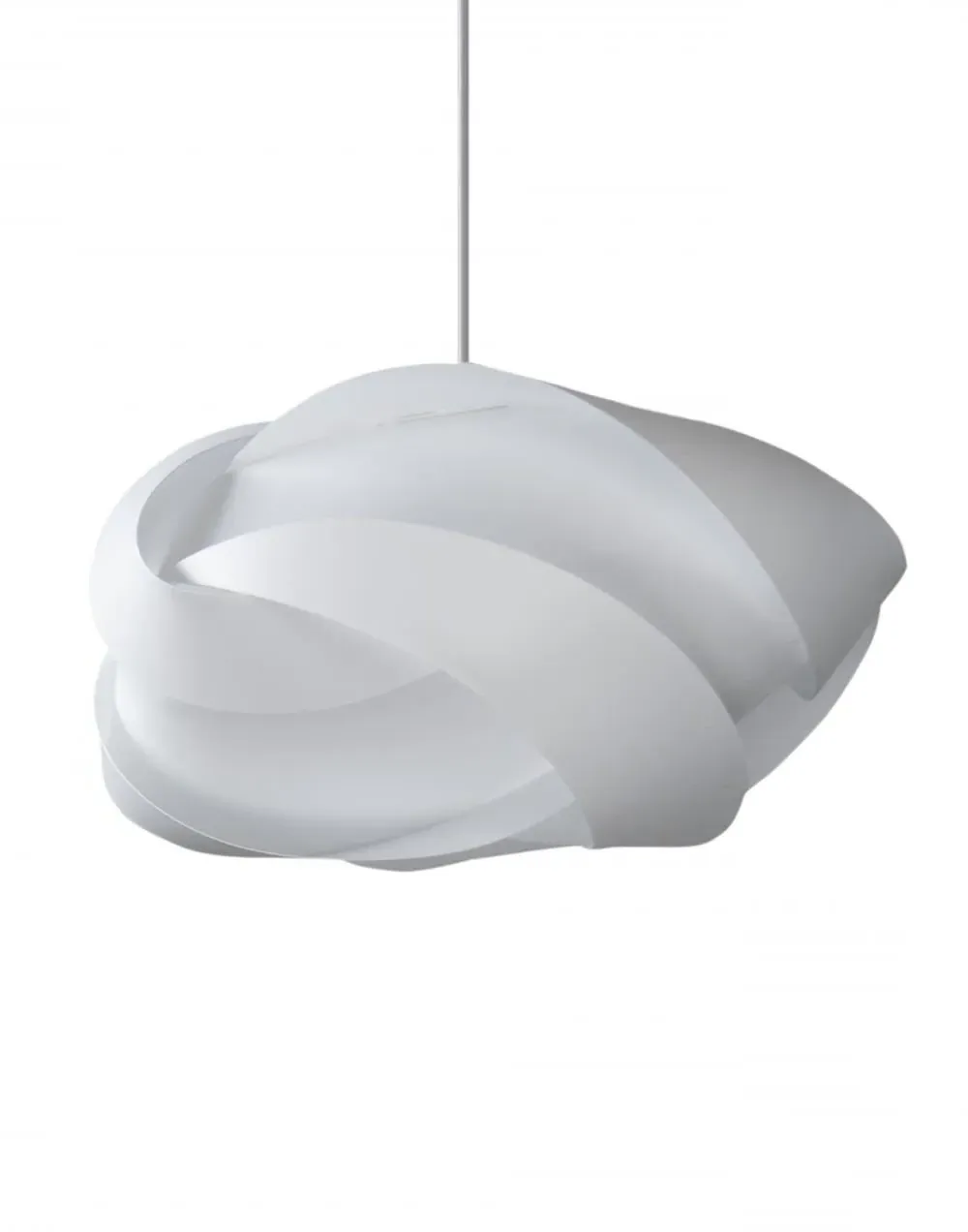 Standard Pendant Light with Woven Strips - Translucent