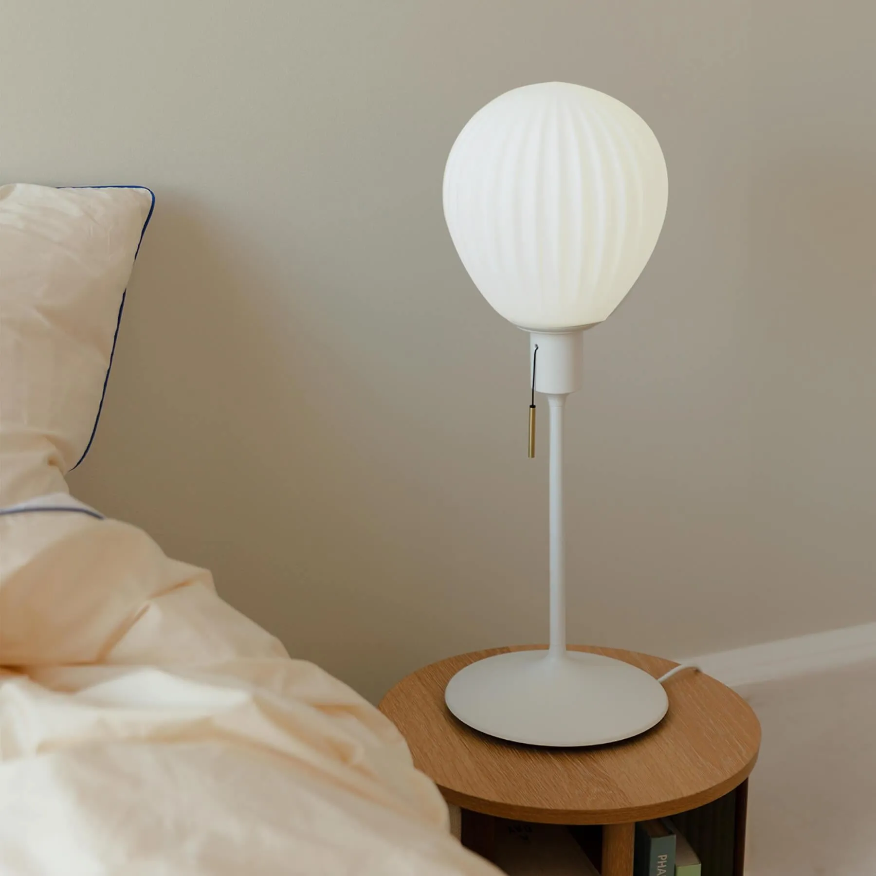 Table Lamp - Brass, Opal Glass