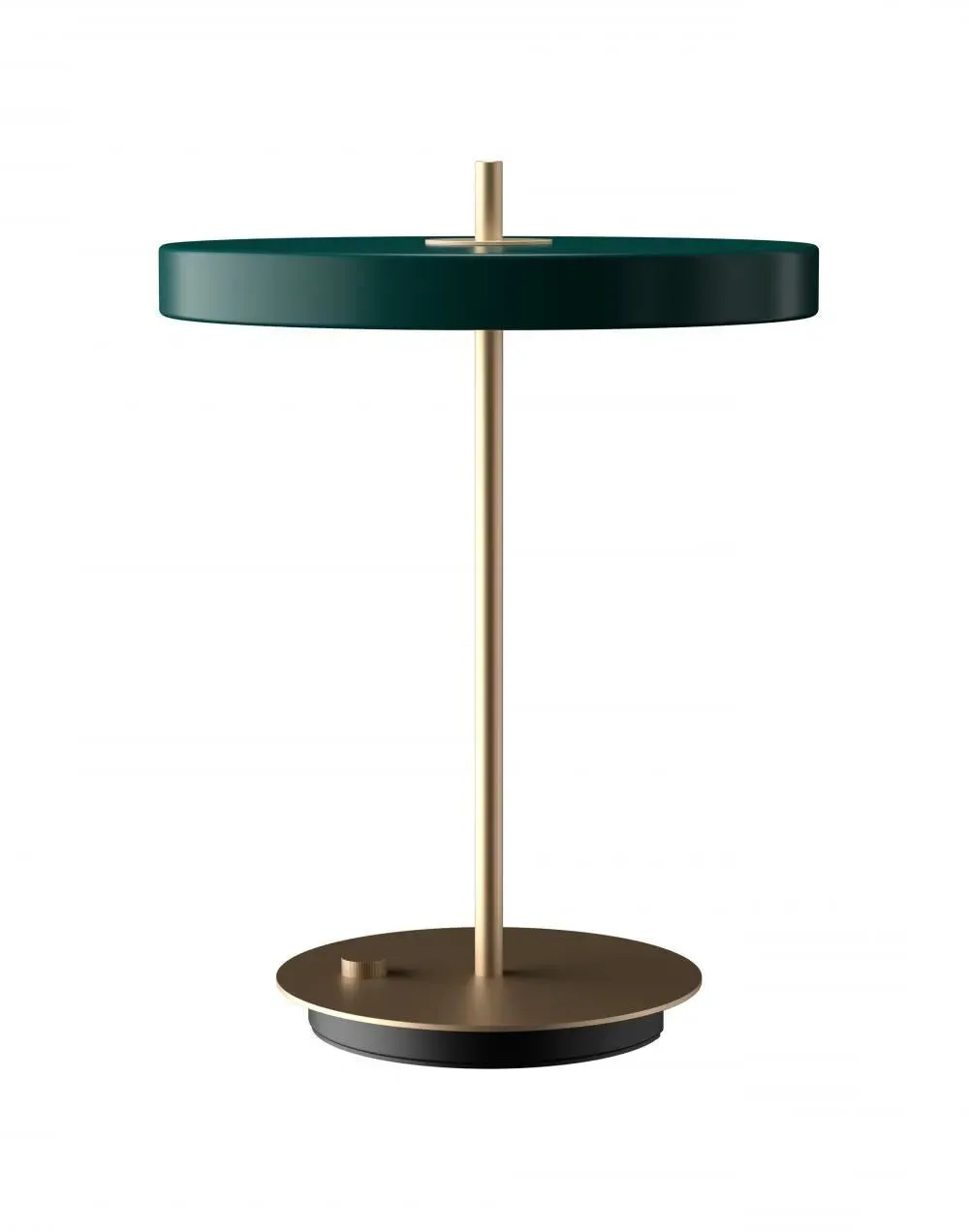 Table Lamp with USB Port - Anthracite, Brass