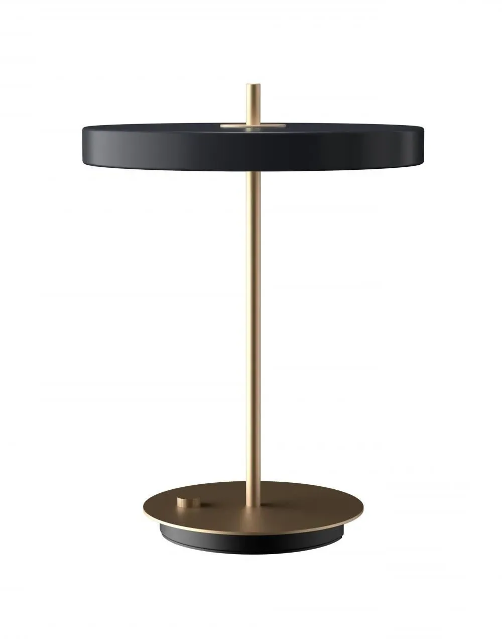 Table Lamp with USB Port - Anthracite, Brass image