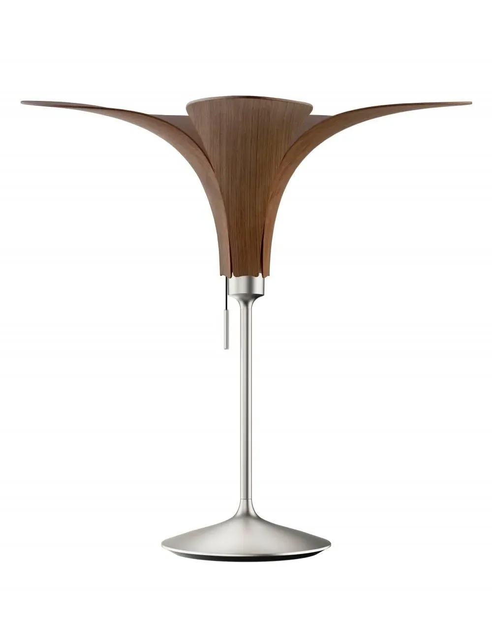 Table Lamp with Wooden Shade - Oak, Wood