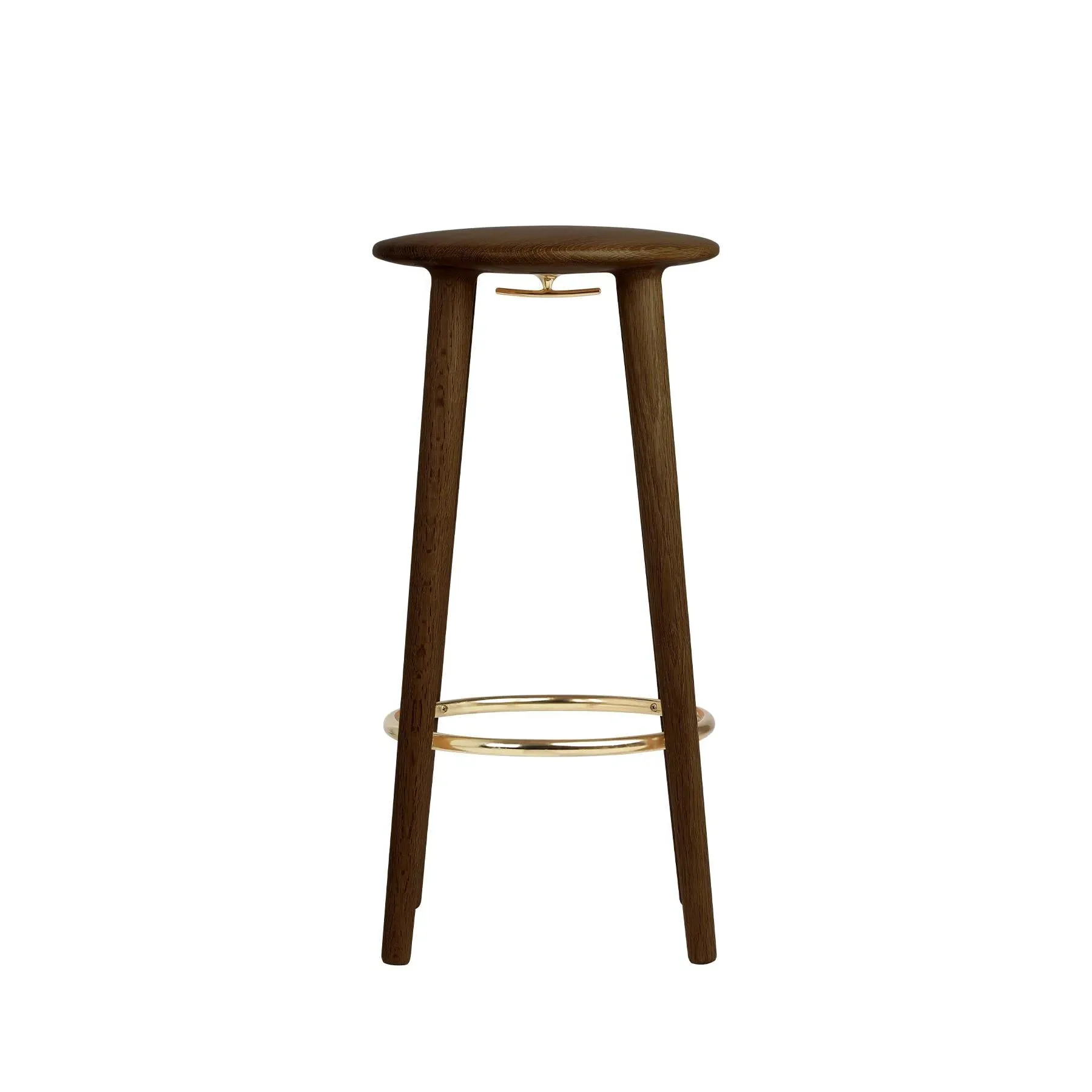 The Socialite Bar Stool with Footrest - Dark Oak