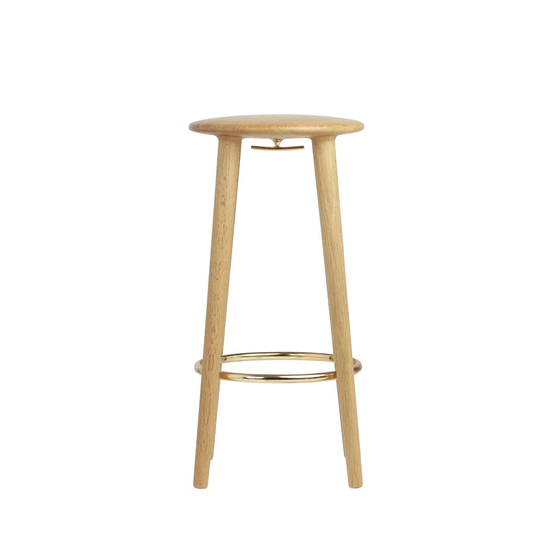 The Socialite Bar Stool with Footrest - Oak