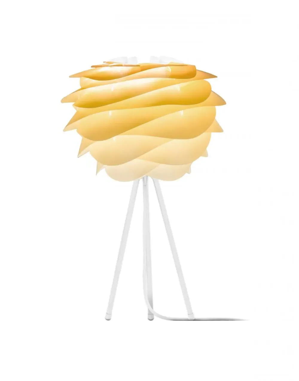 Tripod Table Lamp with Adjustable Height - Beige image