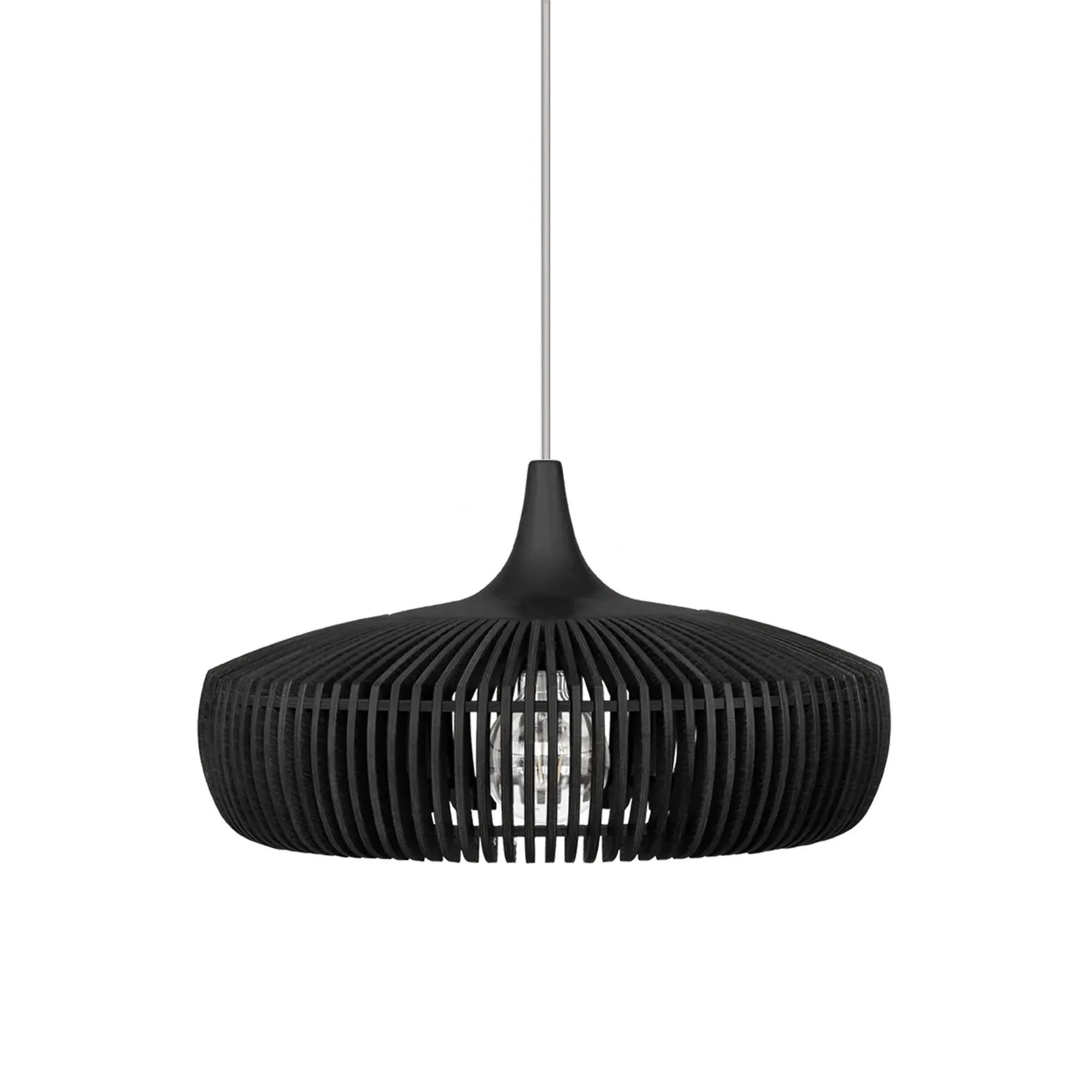 Wood Pendant Light - Black Oak, Veneer image