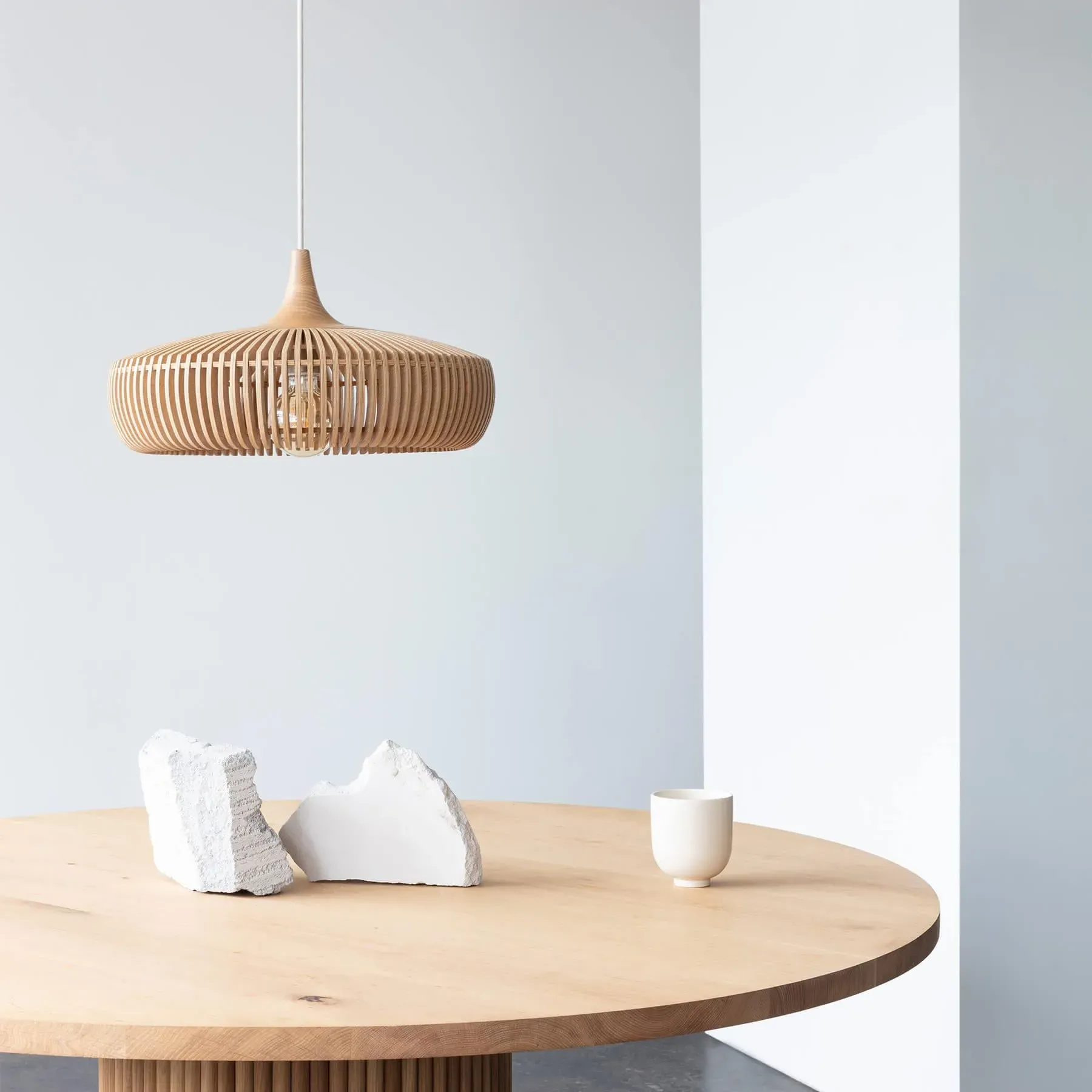 Wood Pendant Light - Dark Oak, Veneer