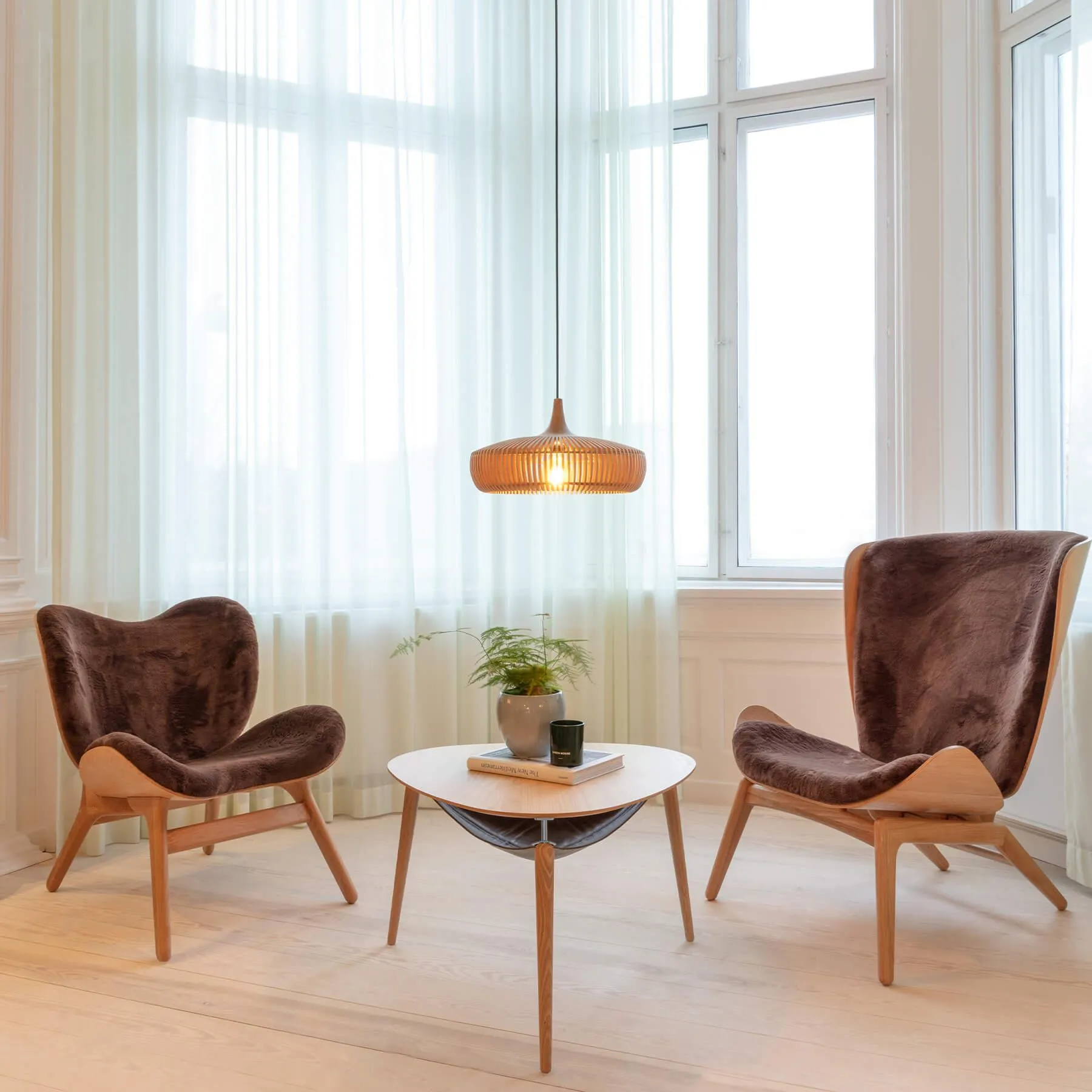 Wood Pendant Light - Oak, Veneer