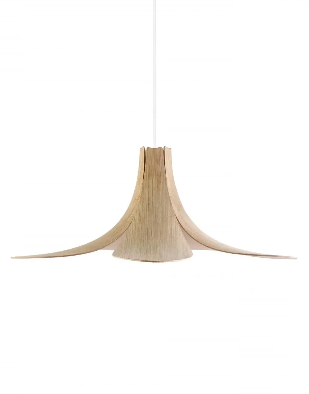 Wooden Pendant Light - Black, Veneer