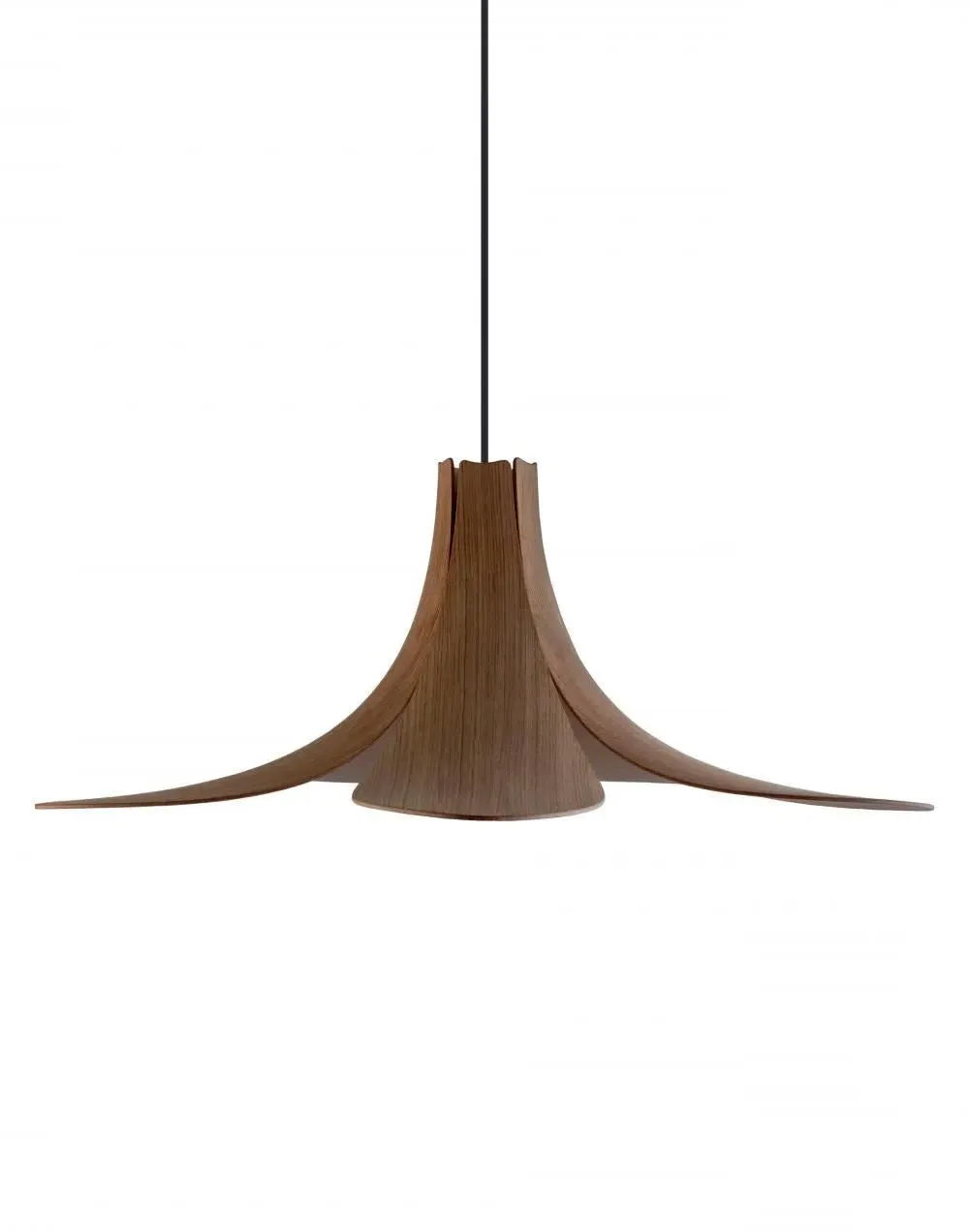Wooden Pendant Light - Dark Oak, Veneer