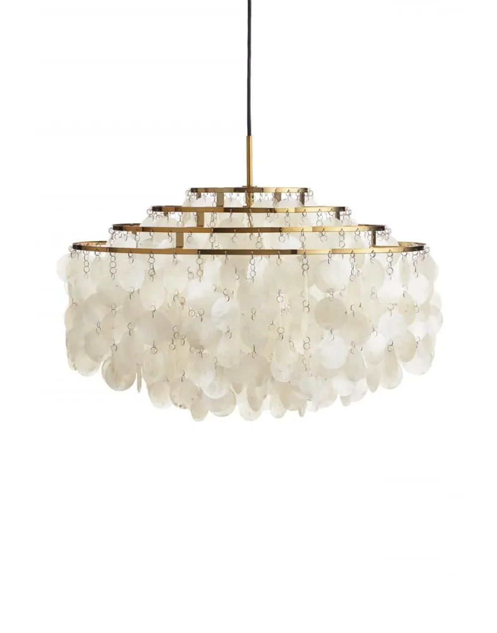 10DM Pendant Light with Discs - Chrome, Metal