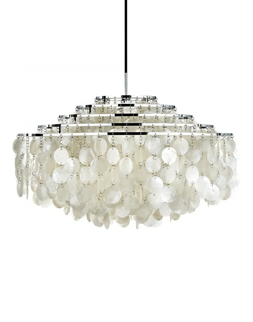 11DM Pendant Light with Discs - Chrome, Metal