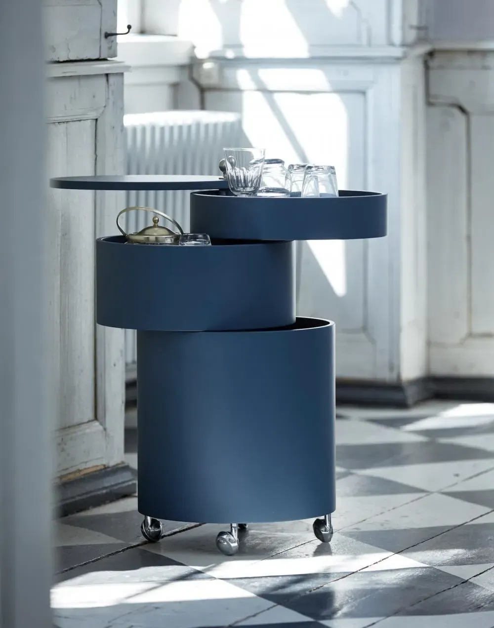 Barboy Storage Table with Castors - Black