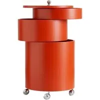 Barboy Storage Table with Castors - Orange