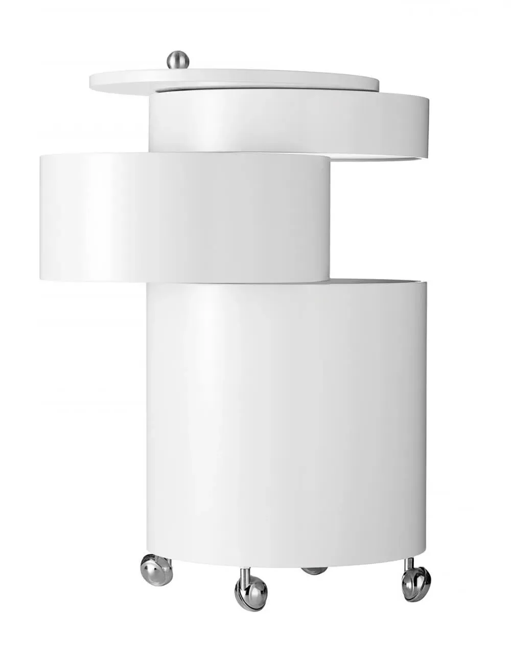 Barboy Storage Table with Castors - White