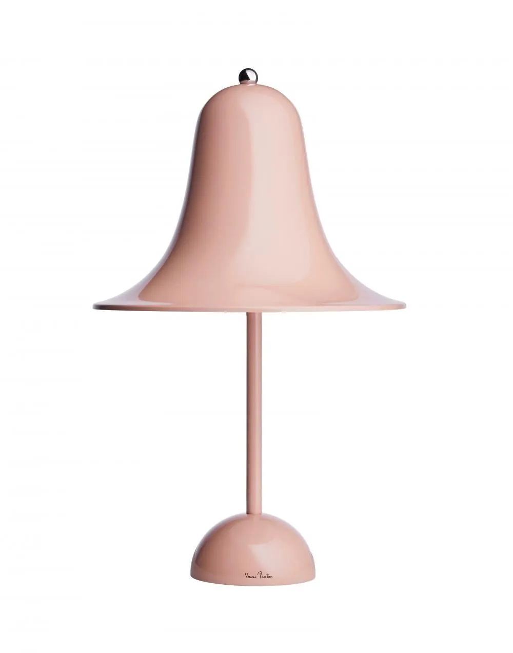 Bell-Shaped Table Lamp - Dusty Rose