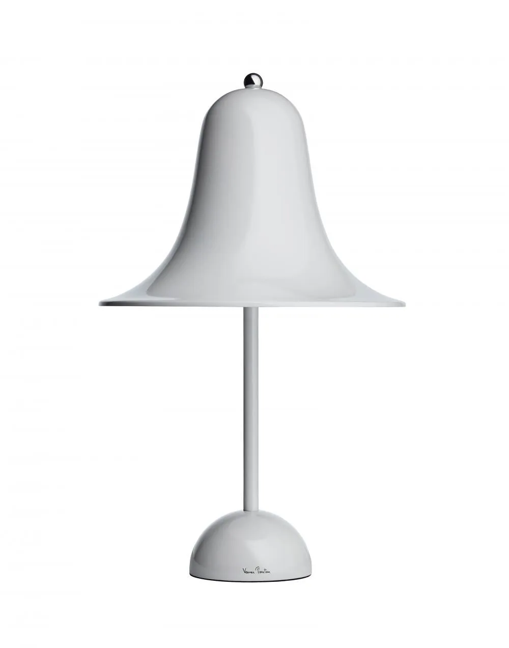 Bell-Shaped Table Lamp - Mint Grey