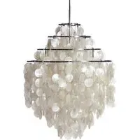Large Pendant Light with Cascading Discs - Metal
